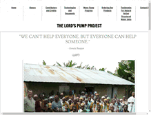 Tablet Screenshot of lordspumpproject.com